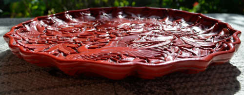 RESERVED FOR CULL1NGWORTH CHINESE CINNABAR PLATE - from SUEZYT