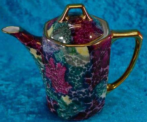 reserved for Vici COFFEE SET ANTIQUE LUSTER WARE CZECH 18 PIECE DEMITASSE  - from SUEZYT