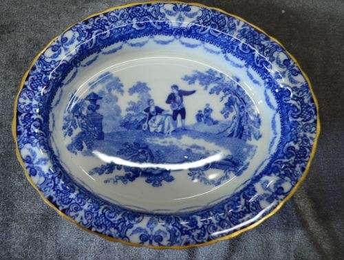 ANTIQUE WATTEAU ROMANTIC FLOW BLU ROYAL DOULTON DISHES - from SUEZYT