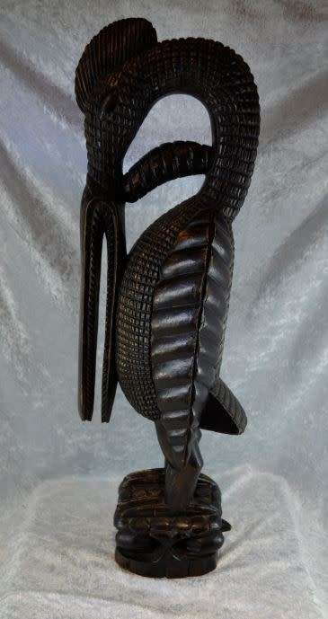 reserved for Kevin HORNBILL WOOD SCULPTURE - from SUEZYT