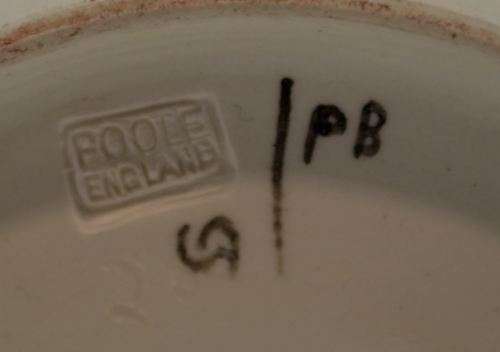 POOLE POTTERY BLUE BIRD BISCUIT BARREL - from SUEZYT