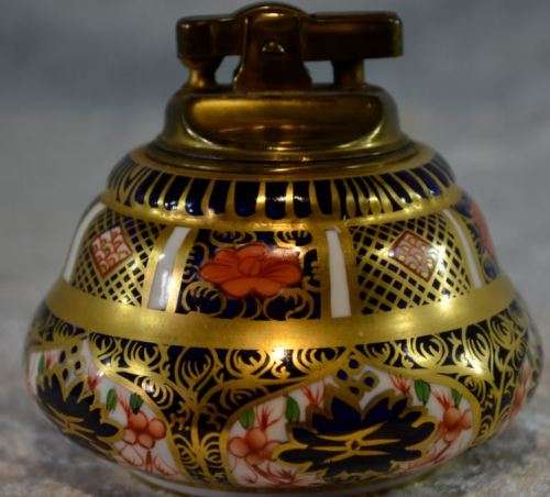 ROYAL CROWN DERBY IMARI CIGARETTE TABLE LIGHTER - from SUEZYT