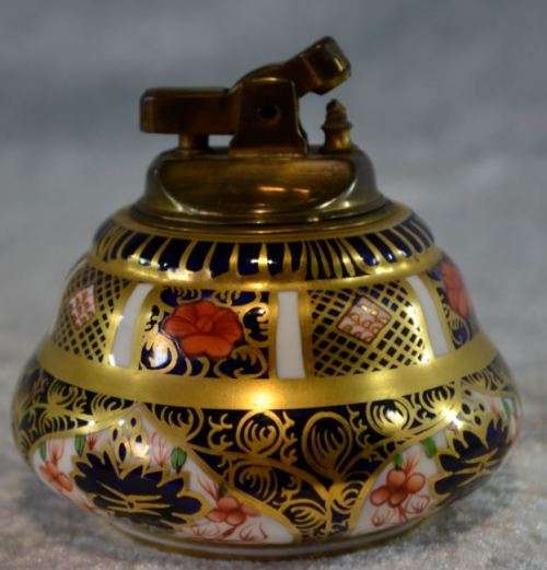 ROYAL CROWN DERBY IMARI CIGARETTE TABLE LIGHTER - from SUEZYT