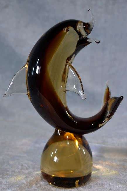 MURANO SOMMERSO GLASS DOLPHIN - from SUEZYT