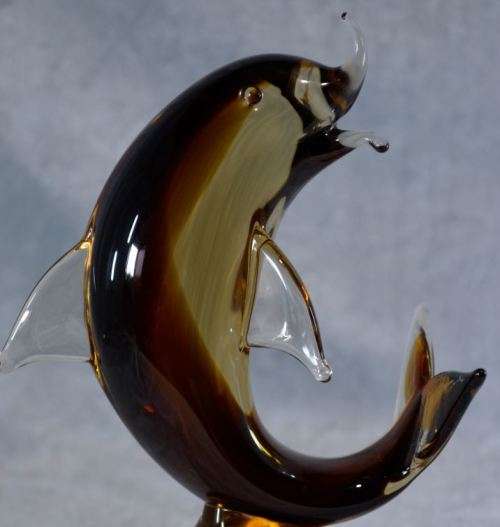 MURANO SOMMERSO GLASS DOLPHIN - from SUEZYT