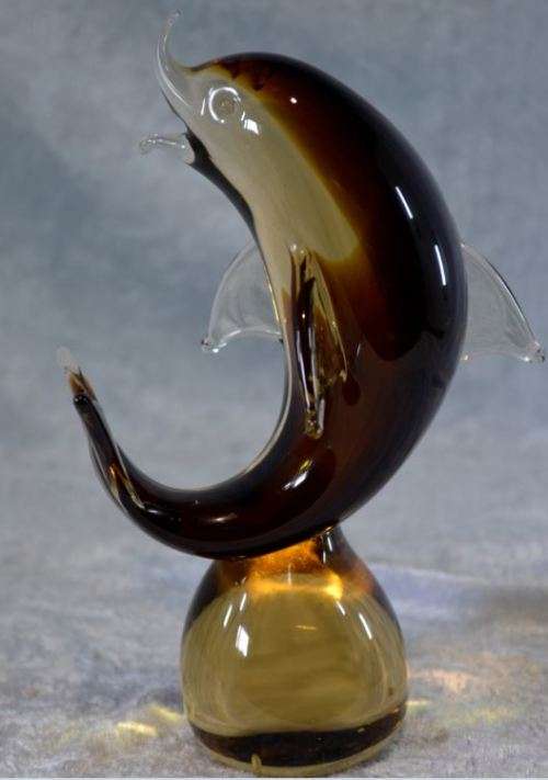 MURANO SOMMERSO GLASS DOLPHIN - from SUEZYT