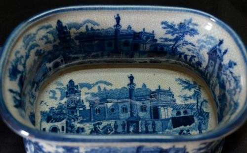 20TH C BLUE AND WHITE IRONSTONE FOOTBATH - from SUEZYT