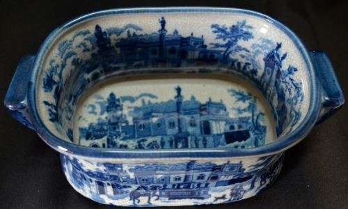20TH C BLUE AND WHITE IRONSTONE FOOTBATH - from SUEZYT