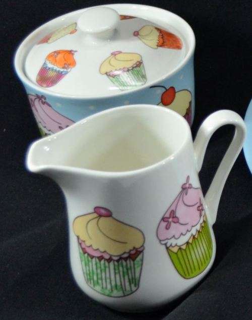 CUP CAKE TEA SET FOR 8  - from SUEZYT