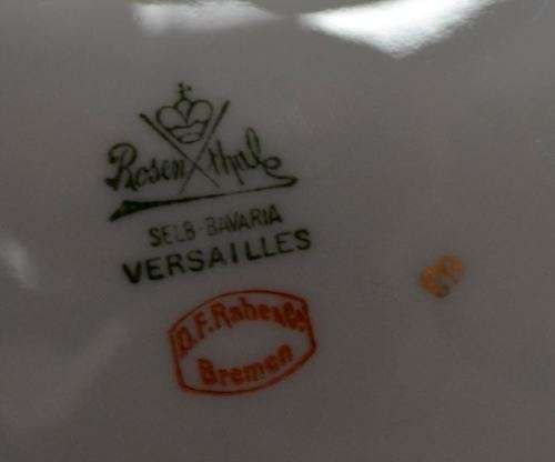 ROSENTHAL VERSAILLES PLATES - D F RABE - from SUEZYT