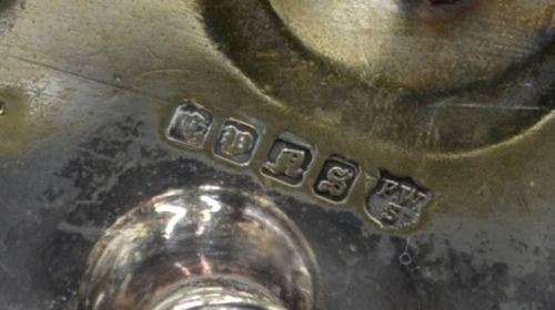 SILVER PLATE FOUR EGG HOLDER - 1883 - from SUEZYT
