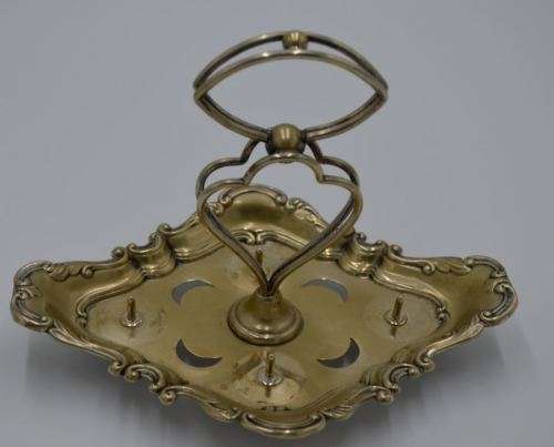 SILVER PLATE FOUR EGG HOLDER - 1883 - from SUEZYT