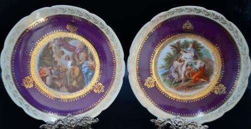 reserved for Vicci CZECHOSLOVAKIAN "VICTORIA" PLATES (TWO) - from SUEZYT