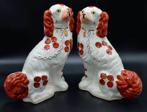 PAIR OF ARTHUR WOOD STAFFORDSHIRE DOG FIGURINES - from SUEZYT