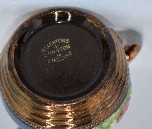 ALLERTONS & LONGTON PAIR OF ANTIQUE COPPER LUSTERWARE JUGS - from SUEZYT