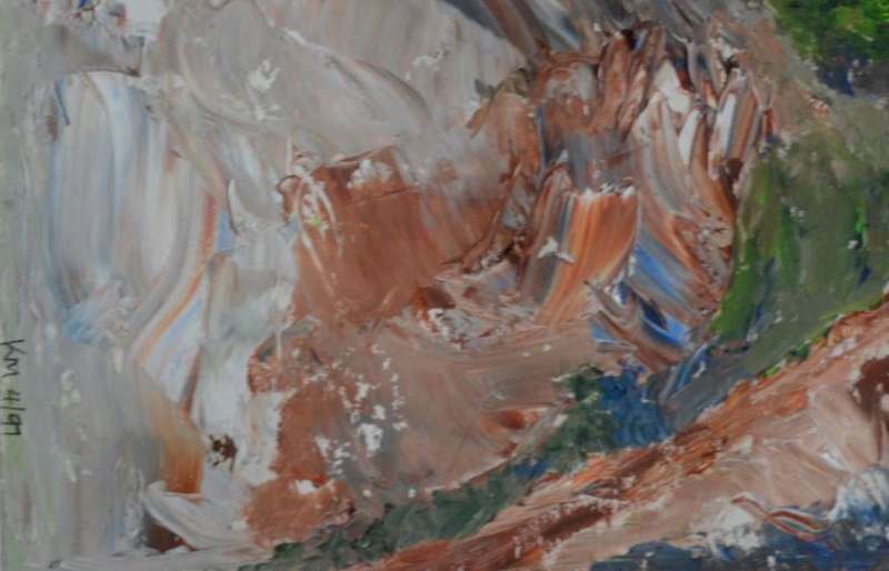LANDSCAPE SIGNED OIL PAINTING - from SUEZYT