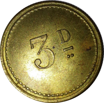 J. A. Taylor 3d Token  - In VF Condition