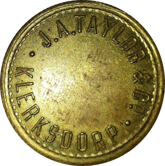 J. A. Taylor 3d Token  - In VF Condition