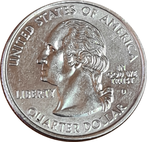 Quarter Dollar `Nebraska` 2006 coin in AUNC condition