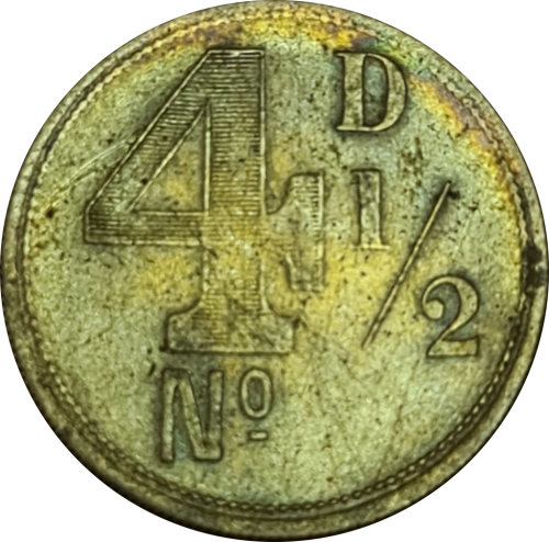 RH HOVENDEN and SONS London - 4/~ Shilling  (Used in South Africa)  (Marked Down !!!)