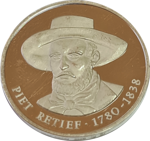 1780 - 1838 PIET RETIEF (Silver) - Famous People of South African Early History