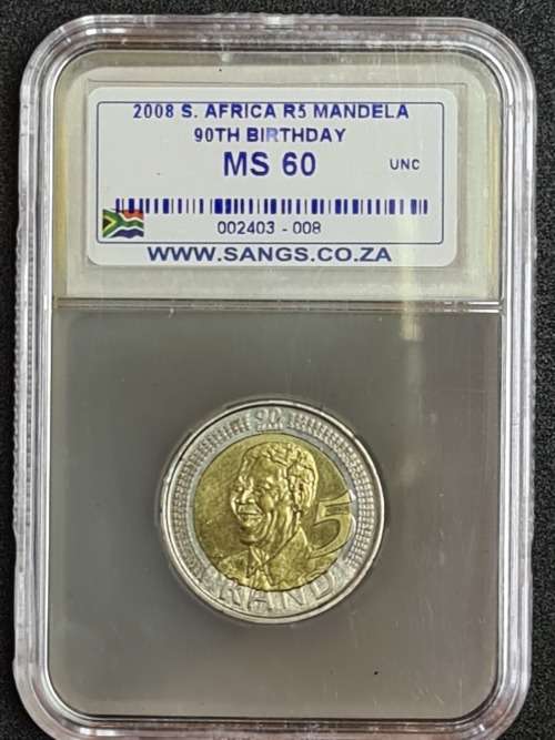 2008 R5 90th Birthday `Smiley`  - MS60  (Marked down !)