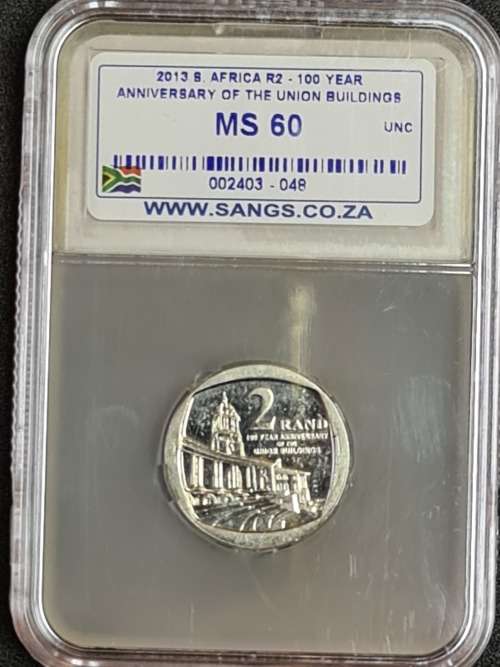 2013 R2 100Year  `Anniversary of Union Buildings` - MS60   (Marked Down !)