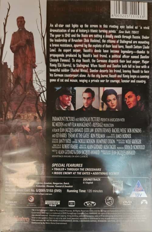 ENEMY AT THE GATE - Jude Law and Joseph Fiennes