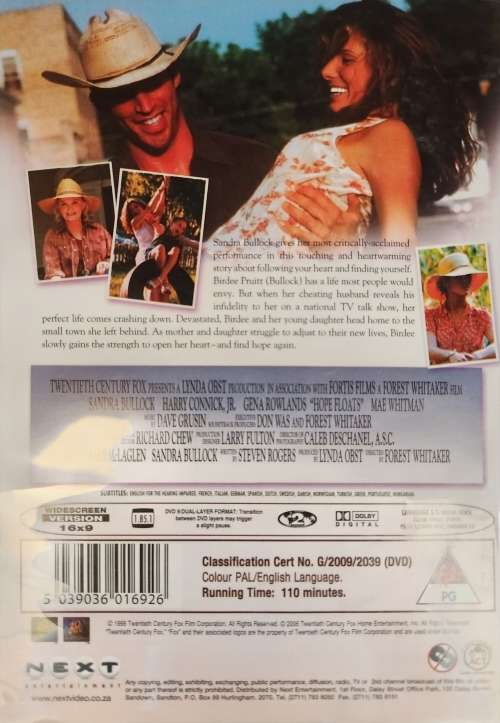 HOPE FLOATS - Sandra Bullock and Harry Connick JR