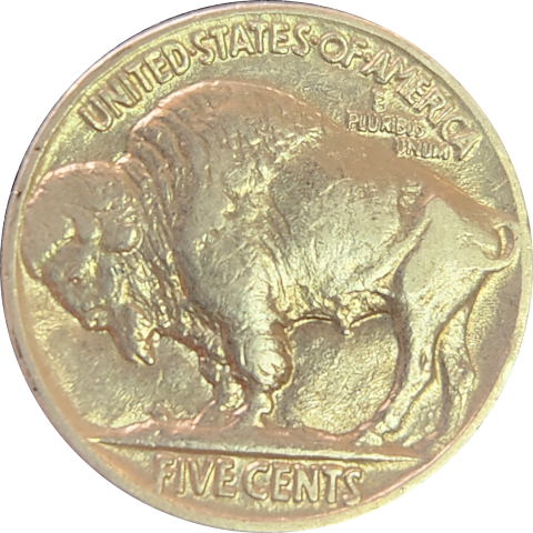 1937 Indian Head - Buffalo Five cent