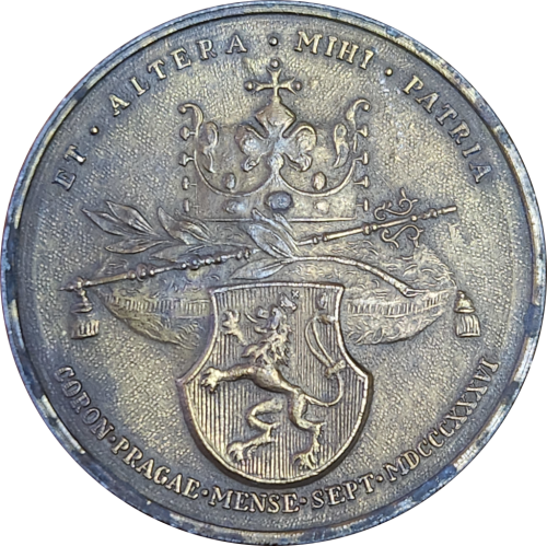 Prague - Coronation medal of Ferdinand 1 and Maria Anna Augusta 1836