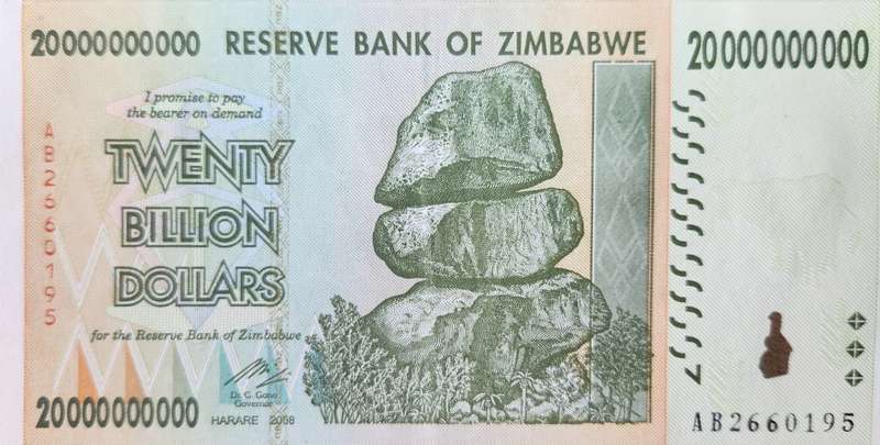 TWENTY BILLION DOLLARS (20 000 000 000) For the Collector AB Serial - UNCIRCULATED