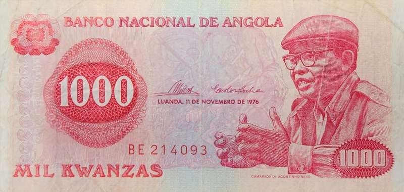1000 KWANZAS -  Angola - 1976