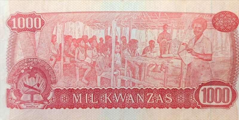 1000 KWANZAS -  Angola - 1976