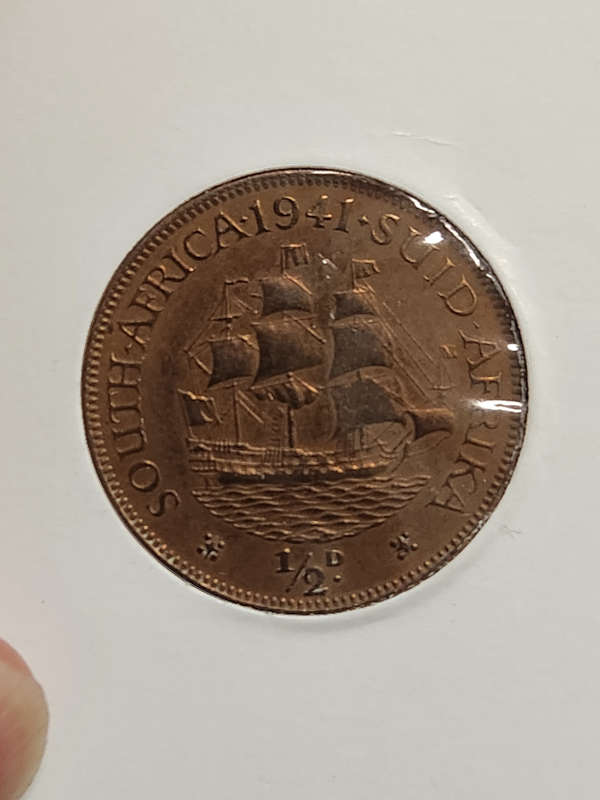 1/2 (HALF) PENNY - 1941 - EF