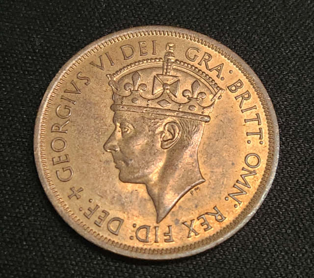 1/12  Shilling - George VI  - Liberated 1945  - ISLAND OF JERSEY - Red UNC