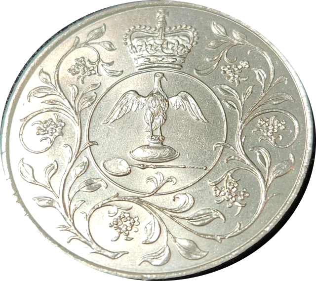 25 New Pence - 1977 - Elizabeth II Silver Jubilee