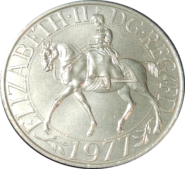25 New Pence - 1977 - Elizabeth II Silver Jubilee