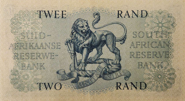 2 (TWEE/TWO) RAND - B/13 407608 (A/E) 1961 - MH de Kock - A/UNC VERY Nice note