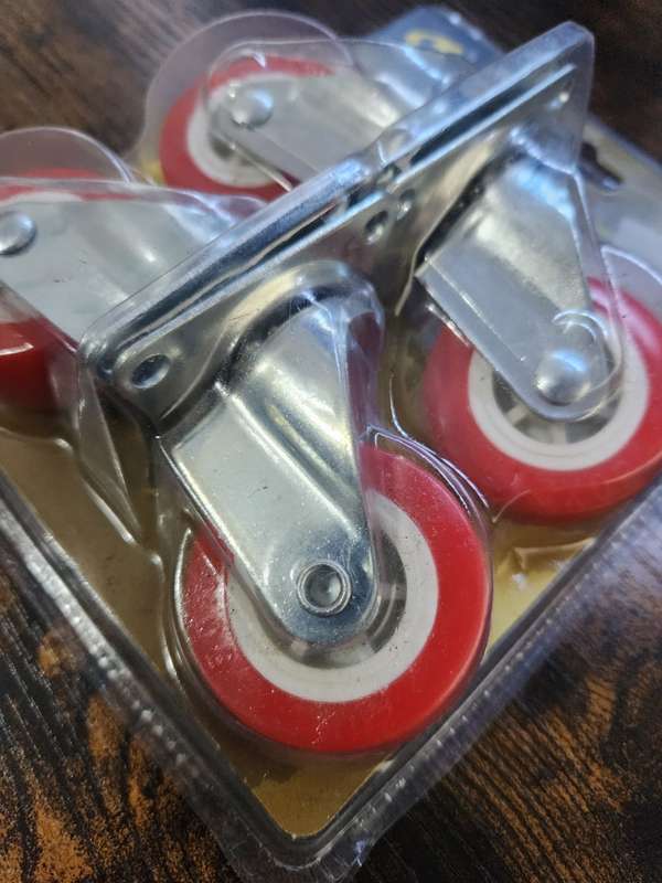 TROLLEY WHEELS x4  - 5x4 Hole  - Diameter:5cm