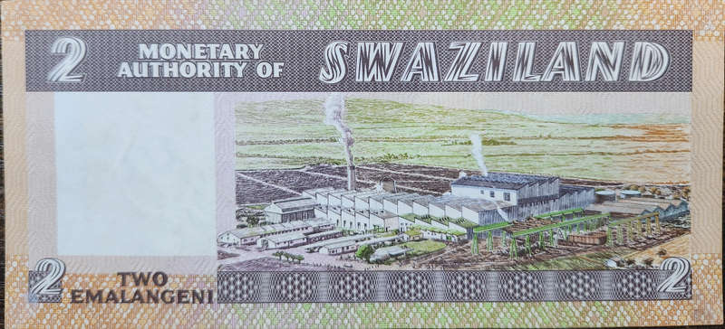 2 (TWO) EMALAMGENI 1974 Swaziland - B201051 - A/UNC - Fantastic note and a bit of a rare one !