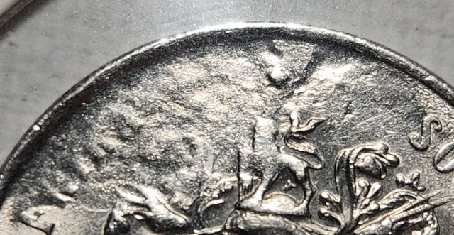 1 (ONE) RAND - ERROR - 1977 - Complete rim - Possible Brockage
