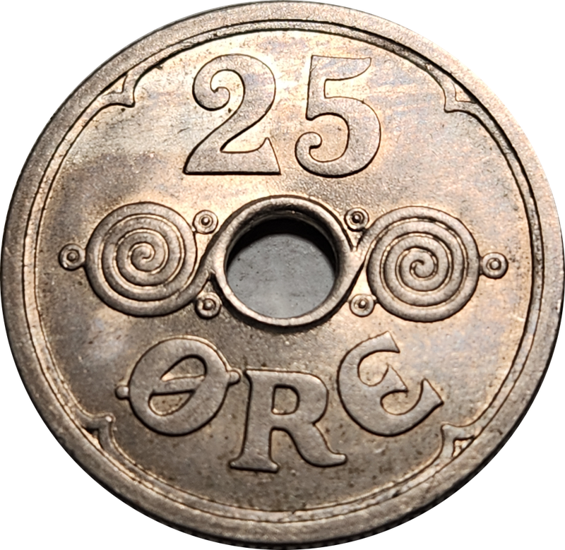 25 (TWENTY FIVE) ORE  - 1926 - Denmark - EF