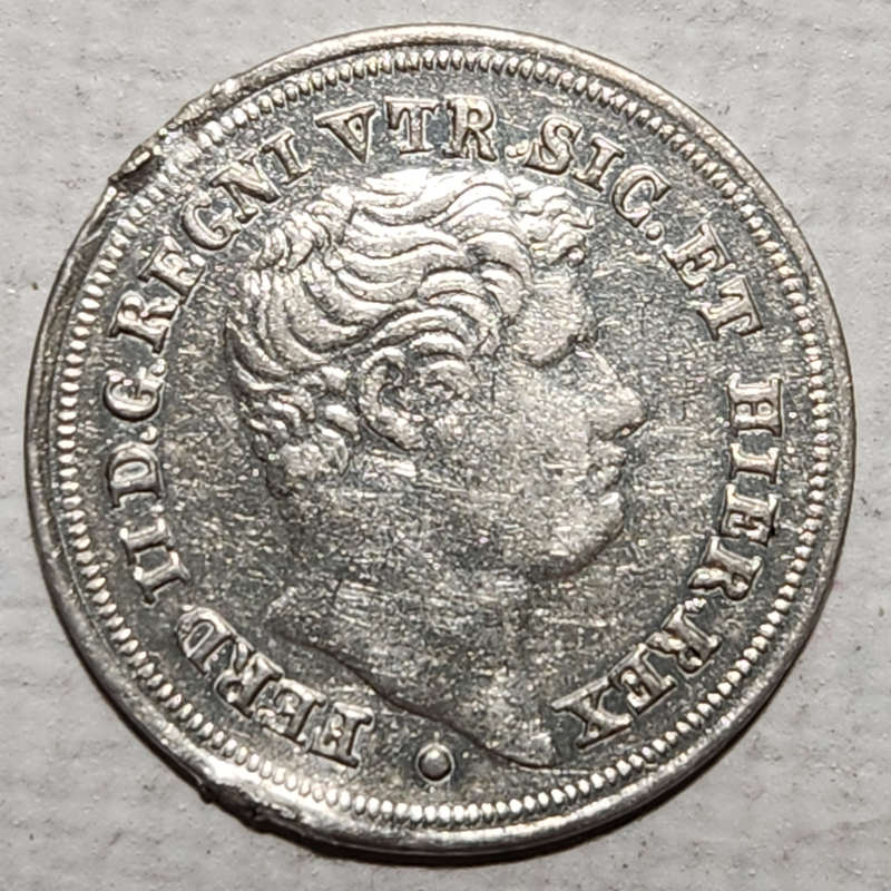 5 (FIVE) GRANA - 1838 - Italian States - Ferdinando  II - Kingdom of Two Sicilies - ERROR Coin ?
