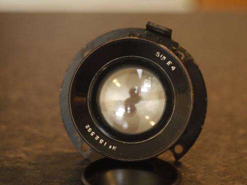 WWII British Military Aerial Lens 5inch f4 ref. No 14A/1101 Large Format Lens