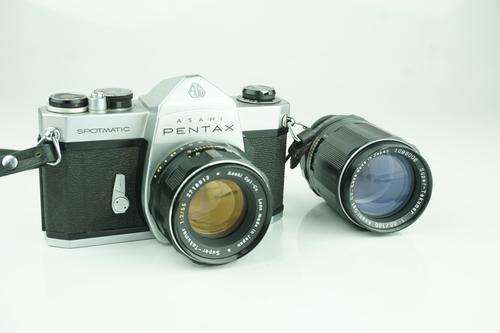 Asahi Pentax SP 35mm SLR with 55mm F2 and 135mm F3.5 Super Takumar lenses  **Great Condition**