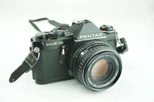 Black Asahi Pentax Super ME with SMC Pentax M 50mm F1.7 lens  **Fantastic Condition**