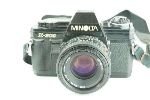 Minolta X300 35mm Film camera with Minolta MD 50mm F1.7 lens **Great condition**