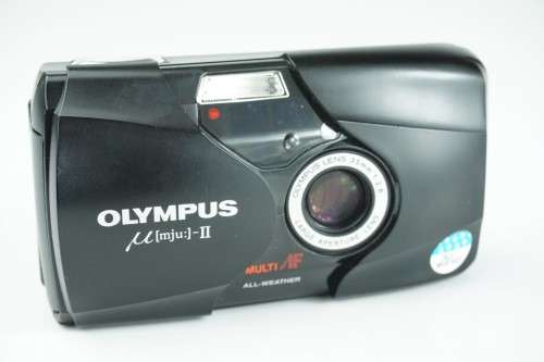 **Cult Classic** Black Olympus Mju II with 35mm F2.8 lens **Mint Condition, Legendary Camera**