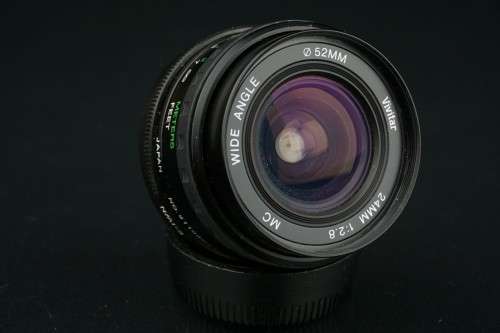 **Excellent** Vivitar MC 24mm F2.8 Nikon AI Mount **Near Mint Condition, Wide Angle Lens**